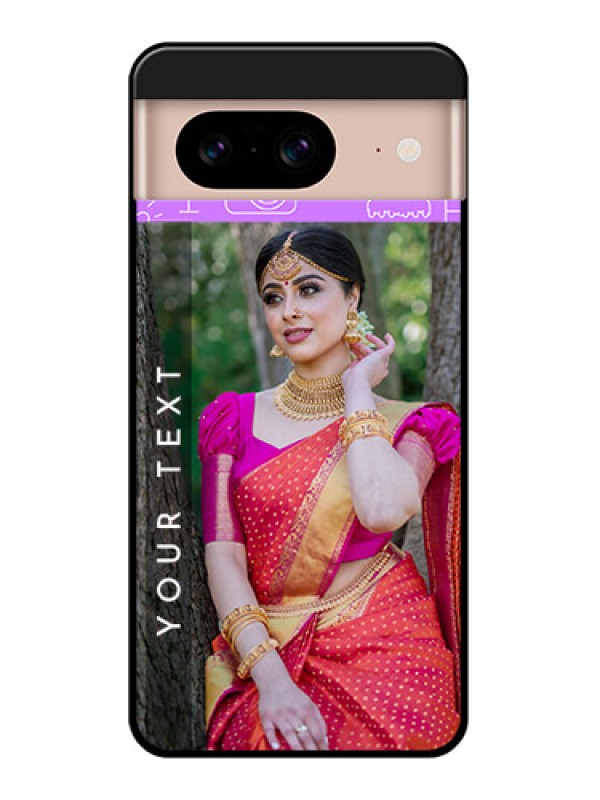 Custom Google Pixel 8 5G Custom Glass Phone Case - Birthday Icons Design