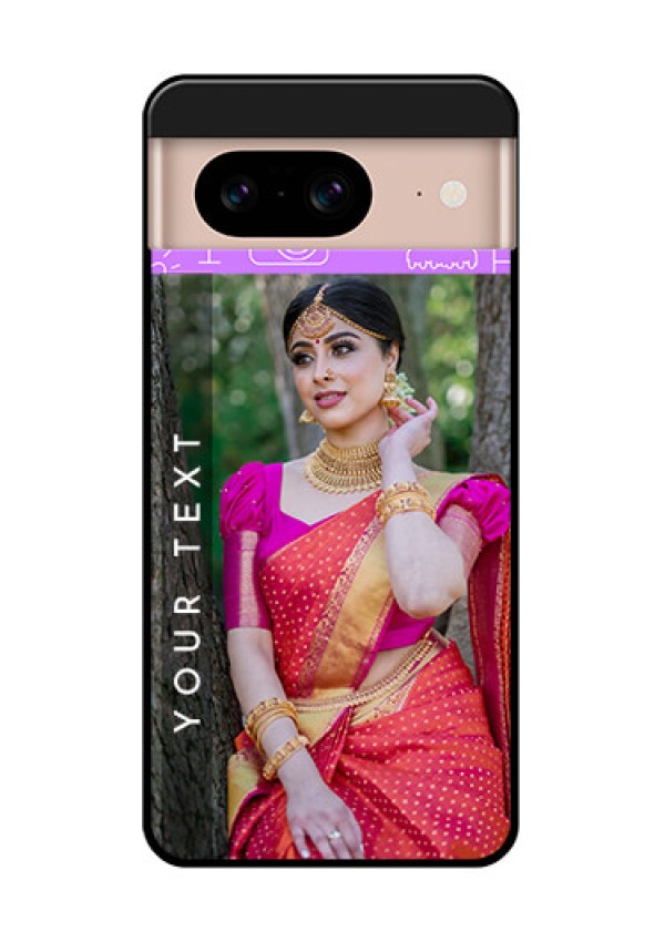 Google Pixel 8 5G Custom Glass Phone Case - Birthday Icons Design