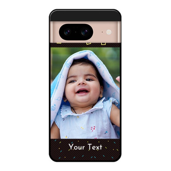 Google Pixel 8 5G Custom Glass Phone Case - With Confetti Birthday Design