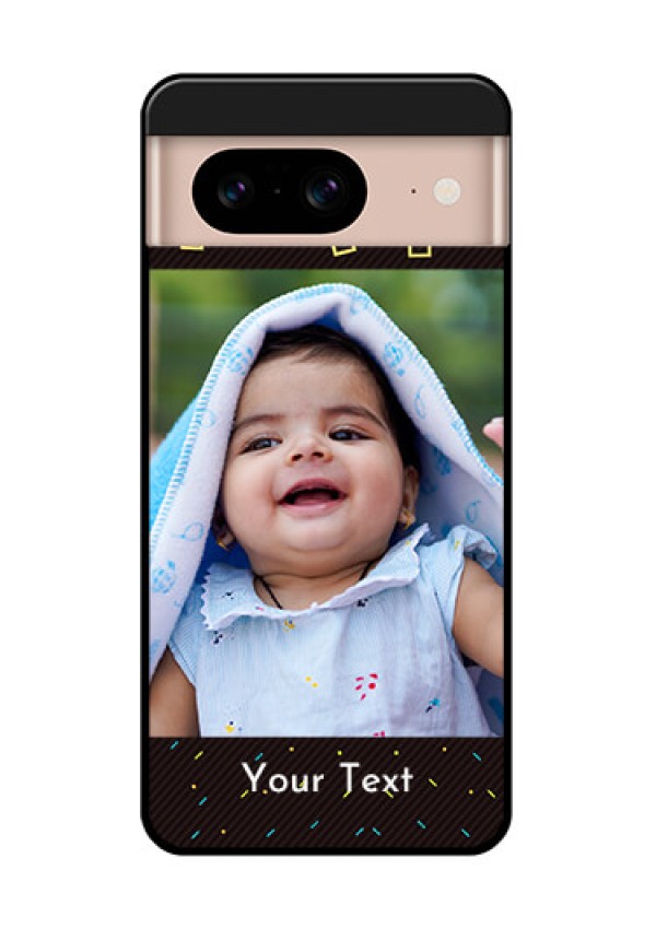 Google Pixel 8 5G Custom Glass Phone Case - With Confetti Birthday Design