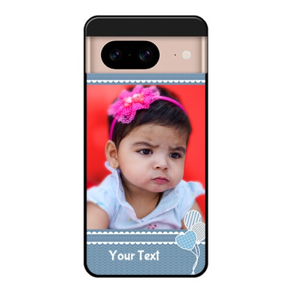 Google Pixel 8 5G Custom Glass Phone Case - With Kids Pattern Design
