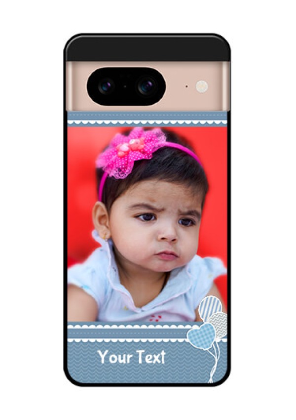 Google Pixel 8 5G Custom Glass Phone Case - With Kids Pattern Design