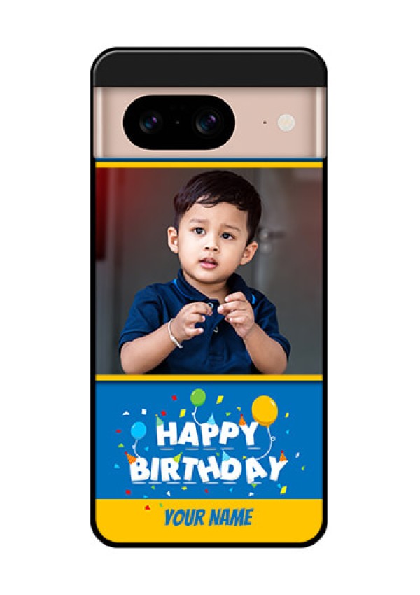 Google Pixel 8 5G Custom Glass Phone Case - Birthday Wishes Design
