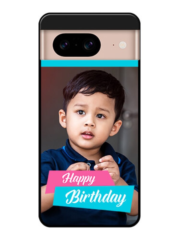 Custom Google Pixel 8 5G Custom Glass Phone Case - Image Holder With 2 Color Design