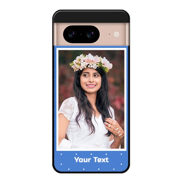 Google Pixel 8 5G Custom Glass Phone Case - Polka Dots Design
