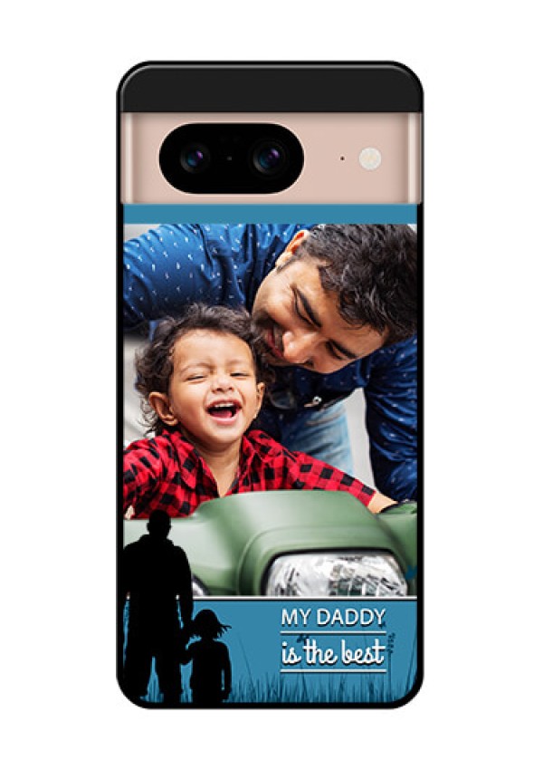Google Pixel 8 5G Custom Glass Phone Case - Best Dad Design