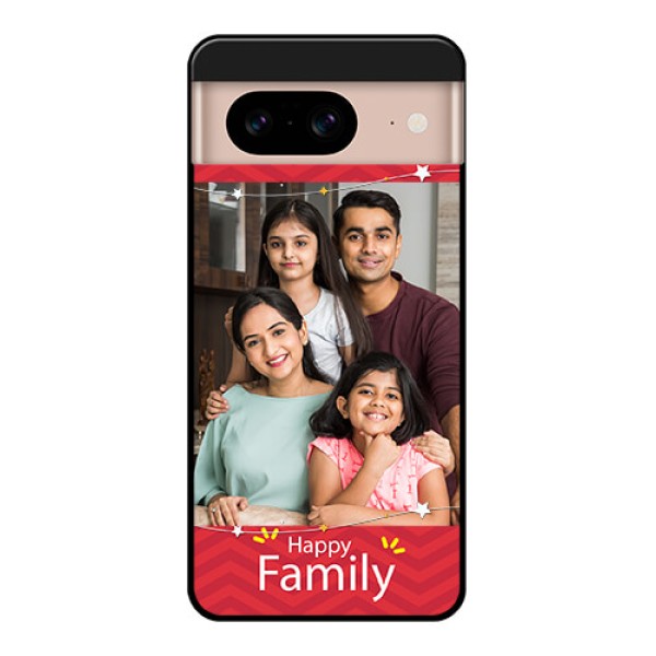 Google Pixel 8 5G Custom Glass Phone Case - Happy Family Design