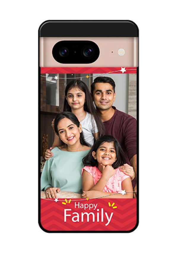 Google Pixel 8 5G Custom Glass Phone Case - Happy Family Design