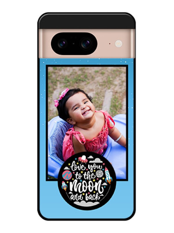 Custom Google Pixel 8 5G Custom Glass Phone Case - Wave Pattern Colorful Design