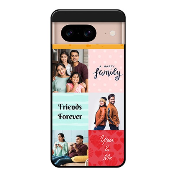Google Pixel 8 5G Custom Glass Phone Case - Images With Quotes Design