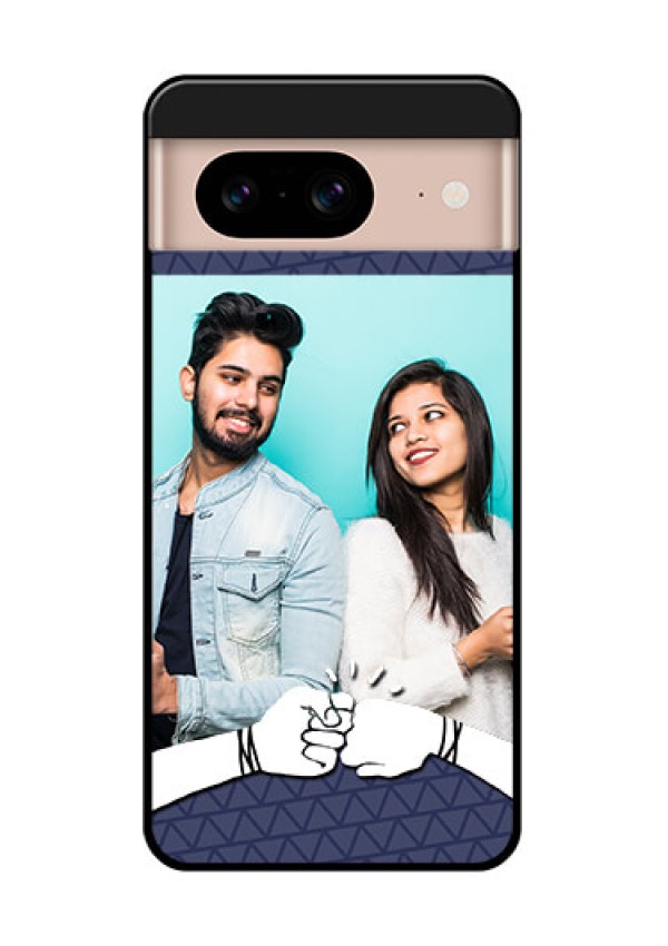 Google Pixel 8 5G Custom Glass Phone Case - With Best Friends Design