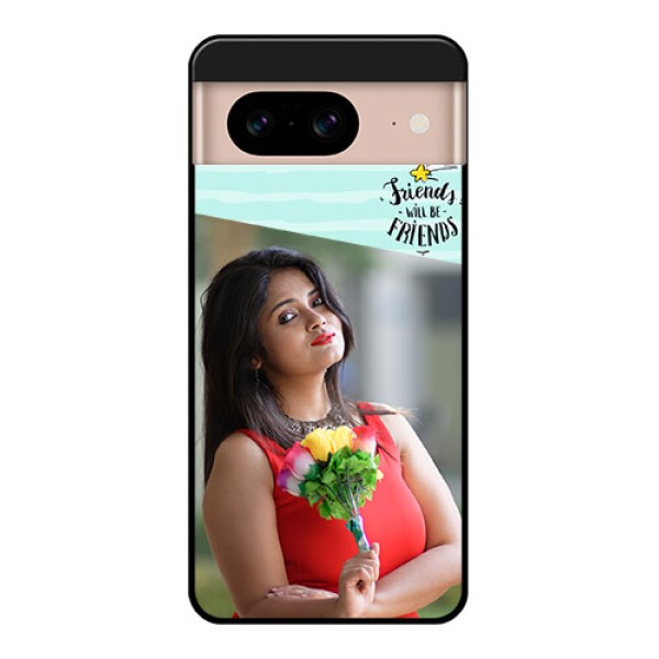 Google Pixel 8 5G Custom Glass Phone Case - Friends Picture Icon Design