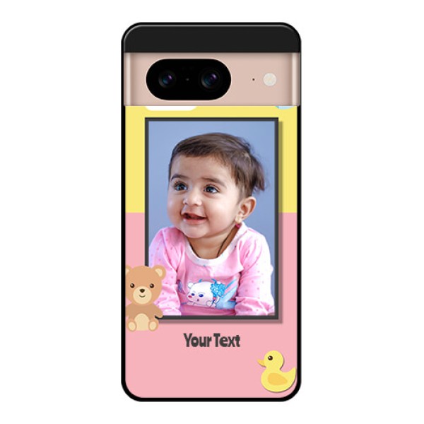 Google Pixel 8 5G Custom Glass Phone Case - Kids 2 Color Design