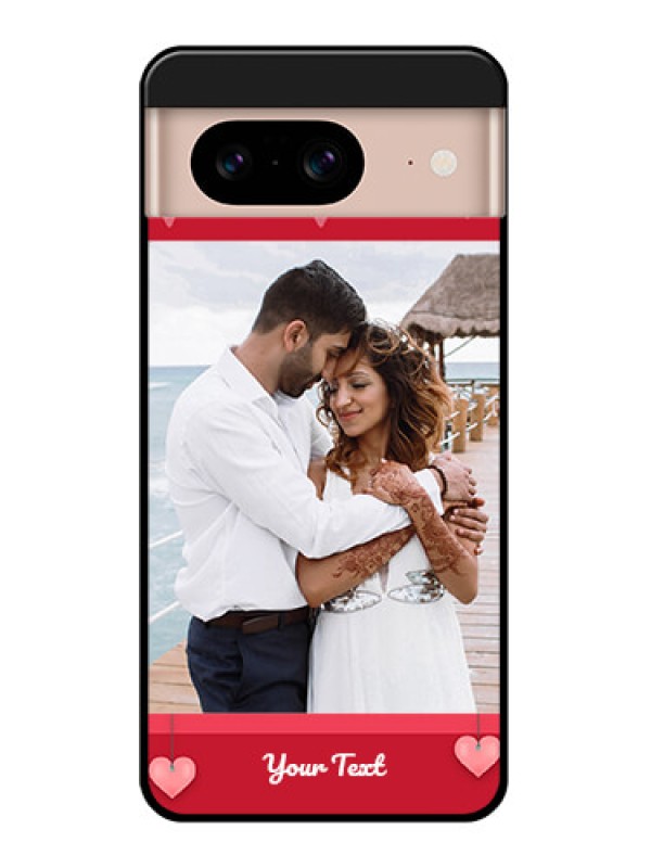 Custom Google Pixel 8 5G Custom Glass Phone Case - Valentines Day Design