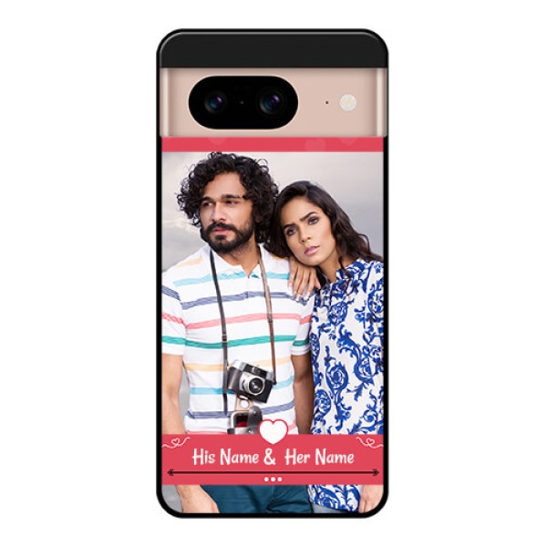 Google Pixel 8 5G Custom Glass Phone Case - Simple Love Design