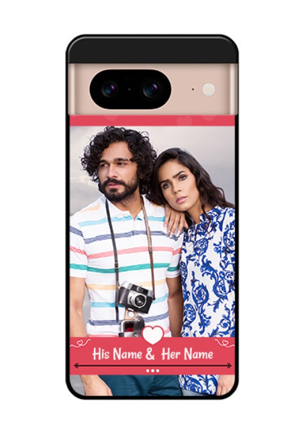 Google Pixel 8 5G Custom Glass Phone Case - Simple Love Design