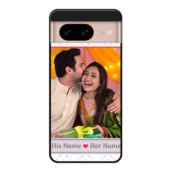Google Pixel 8 5G Custom Glass Phone Case - With Photo And Ethnic Design