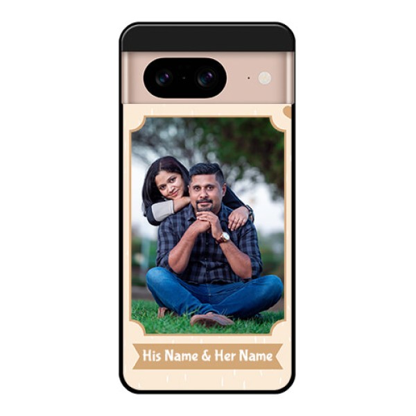Google Pixel 8 5G Custom Glass Phone Case - With Confetti Love Design