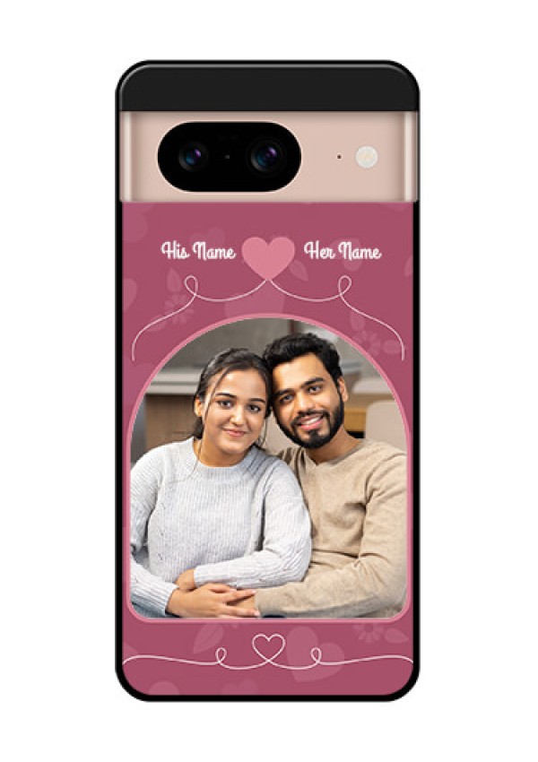 Google Pixel 8 5G Custom Glass Phone Case - Love Floral Design