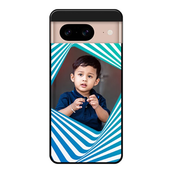Google Pixel 8 5G Custom Glass Phone Case - Abstract Spiral Design