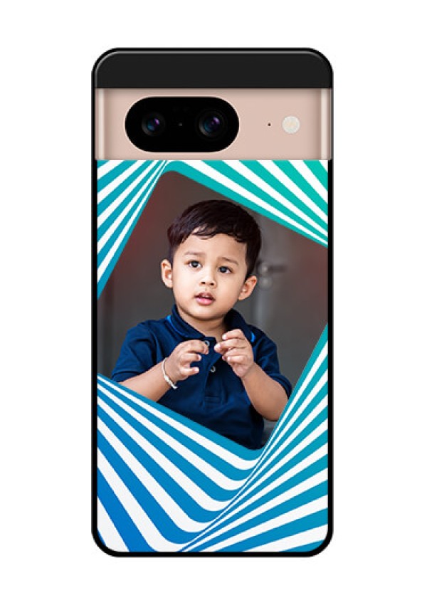 Google Pixel 8 5G Custom Glass Phone Case - Abstract Spiral Design