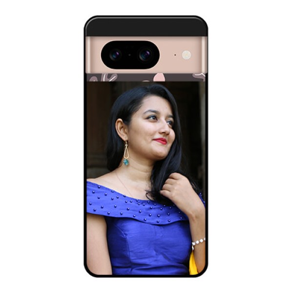 Google Pixel 8 5G Custom Glass Phone Case - Stylish Floral Design