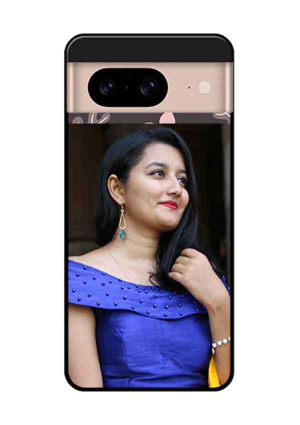 Google Pixel 8 5G Custom Glass Phone Case - Stylish Floral Design