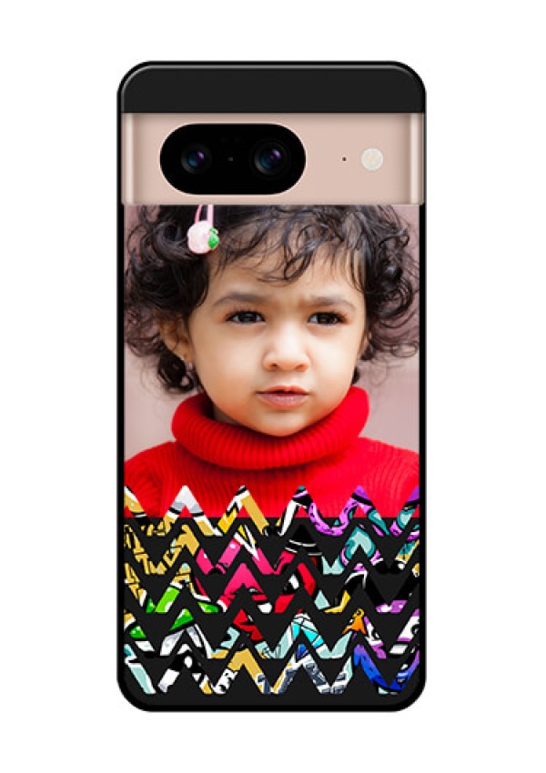 Google Pixel 8 5G Custom Glass Phone Case - Neon Abstract Design