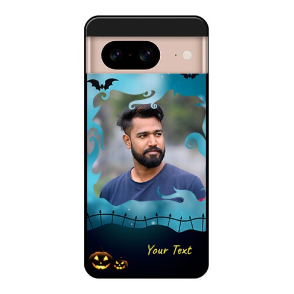 Google Pixel 8 5G Custom Glass Phone Case - Halloween Frame Design
