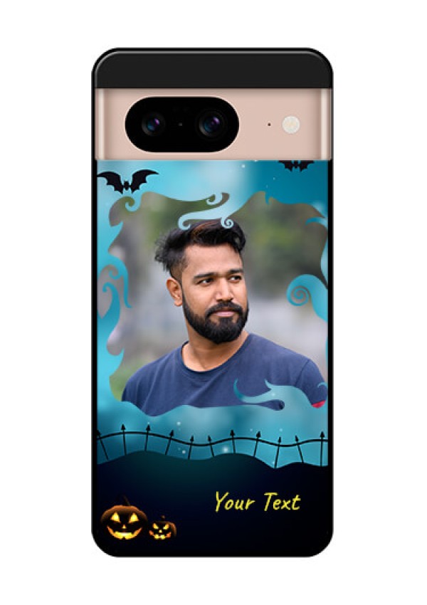 Google Pixel 8 5G Custom Glass Phone Case - Halloween Frame Design