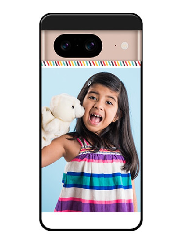 Custom Google Pixel 8 5G Custom Glass Phone Case - Line Art Design