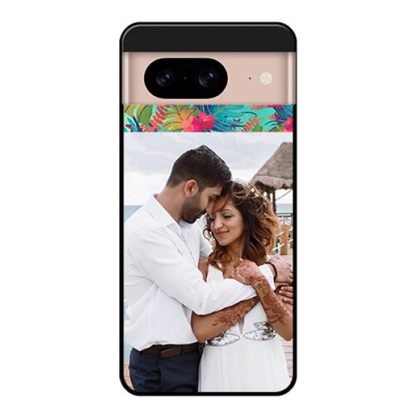 Google Pixel 8 5G Custom Glass Phone Case - Watercolor Floral Design