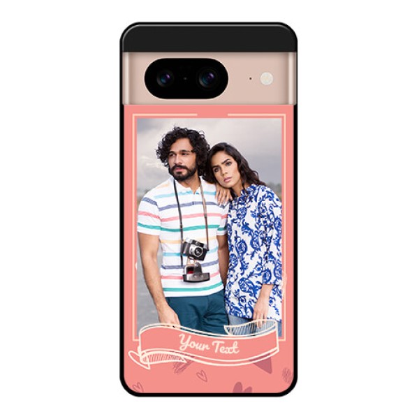 Google Pixel 8 5G Custom Glass Phone Case - Love Doodle Art Design