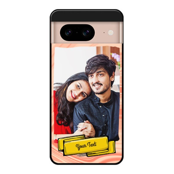 Google Pixel 8 5G Custom Glass Phone Case - Marble Texture Design