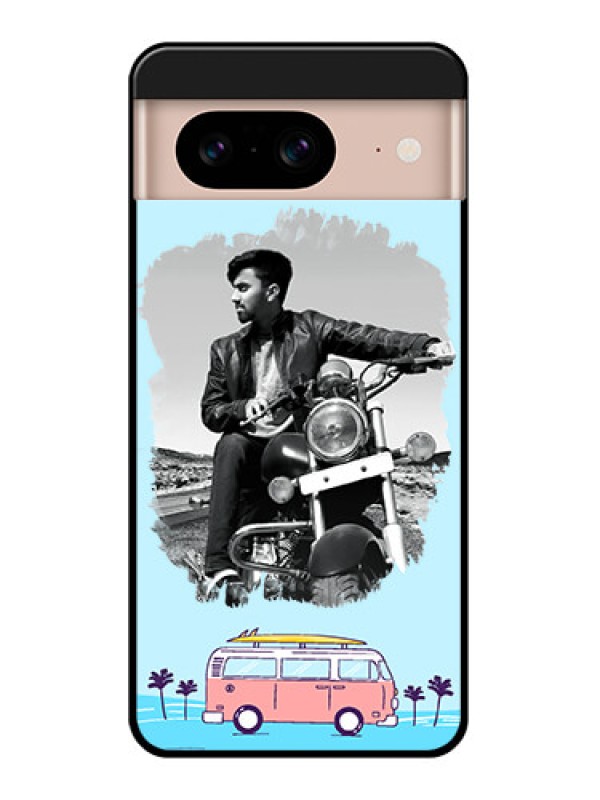 Custom Google Pixel 8 5G Custom Glass Phone Case - Travel and Adventure Design