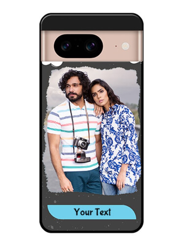 Custom Google Pixel 8 5G Custom Glass Phone Case - Splashes With Love Doodles Design