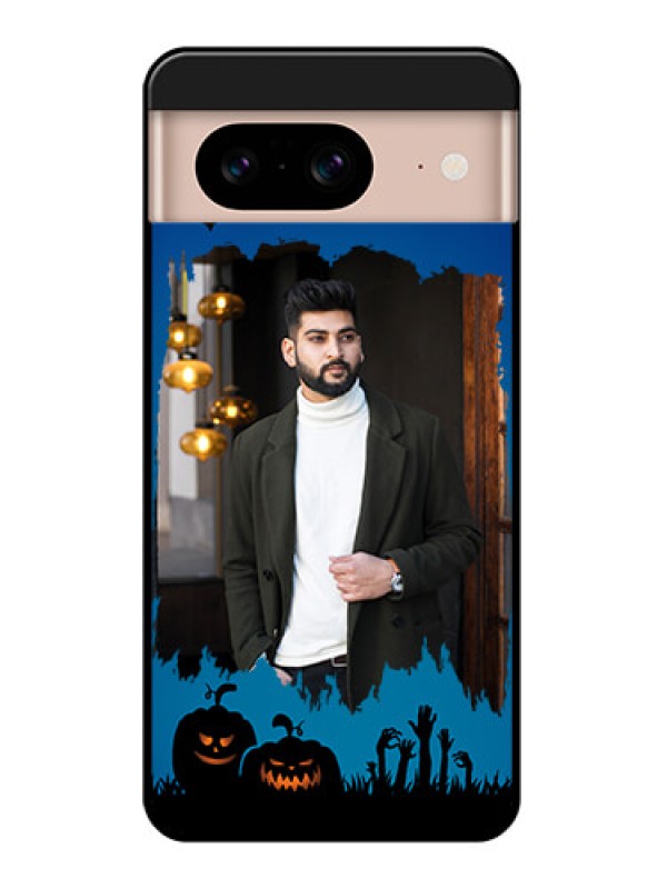 Custom Google Pixel 8 5G Custom Glass Phone Case - With Pro Halloween Design