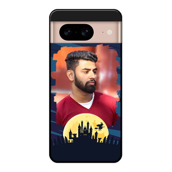 Google Pixel 8 5G Custom Glass Phone Case - Halloween Witch Design