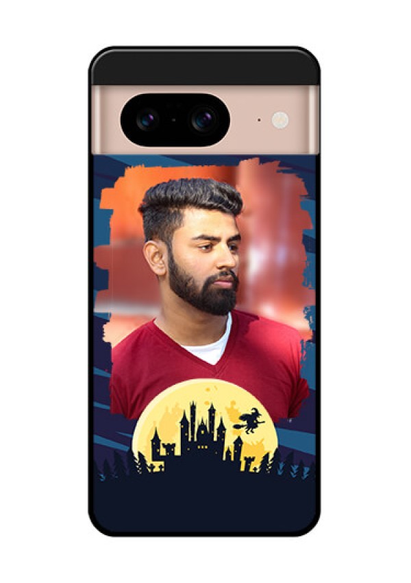 Google Pixel 8 5G Custom Glass Phone Case - Halloween Witch Design