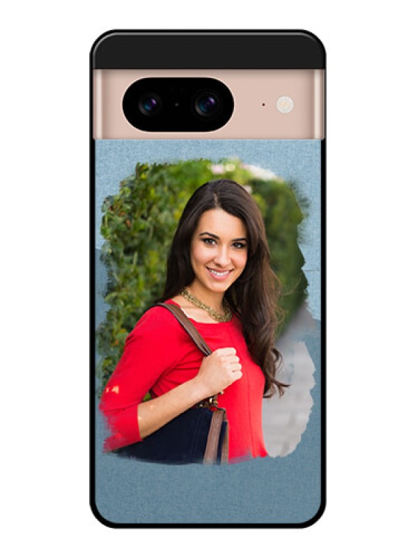 Custom Google Pixel 8 5G Custom Glass Phone Case - Grunge Line Art Design