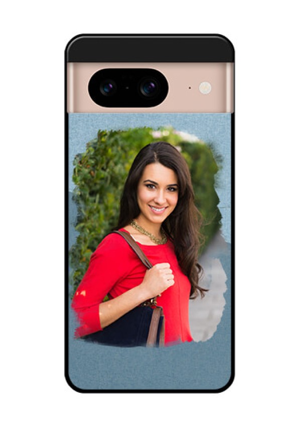 Google Pixel 8 5G Custom Glass Phone Case - Grunge Line Art Design