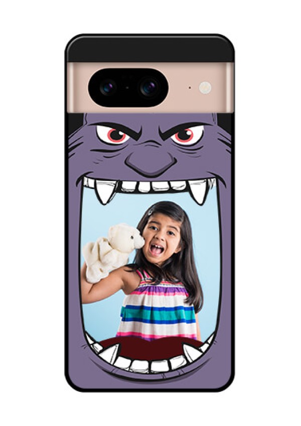 Google Pixel 8 5G Custom Glass Phone Case - Angry Monster Design