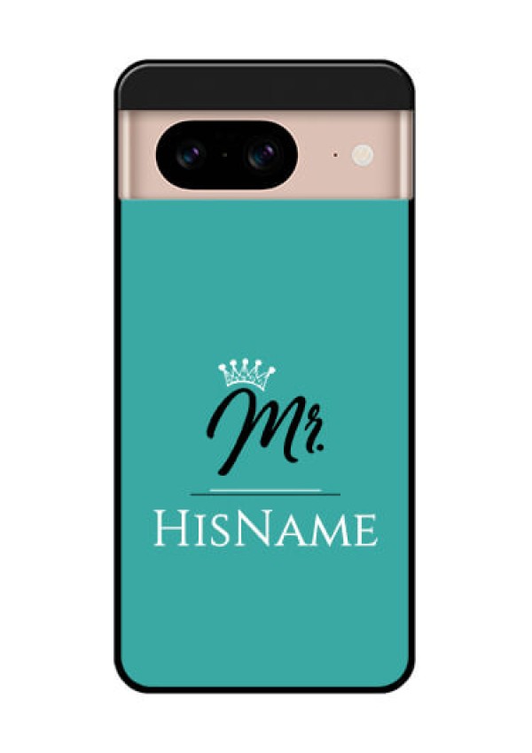 Google Pixel 8 5G Custom Glass Phone Case - Mr With Name Design