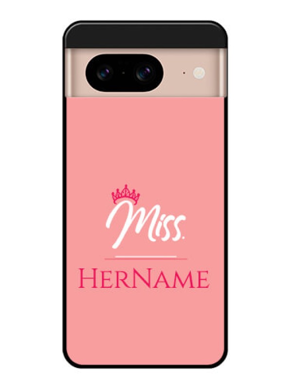 Custom Google Pixel 8 5G Custom Glass Phone Case - Mrs With Name Design