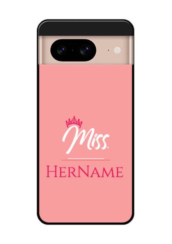 Google Pixel 8 5G Custom Glass Phone Case - Mrs With Name Design