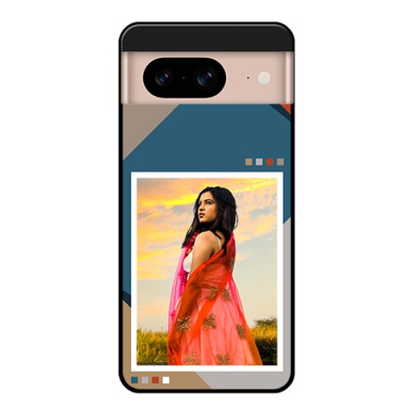 Google Pixel 8 5G Custom Glass Phone Case - Retro Color Pallet Design