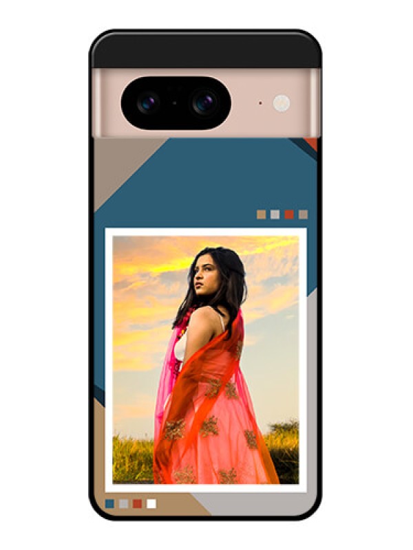 Custom Google Pixel 8 5G Custom Glass Phone Case - Retro Color Pallet Design