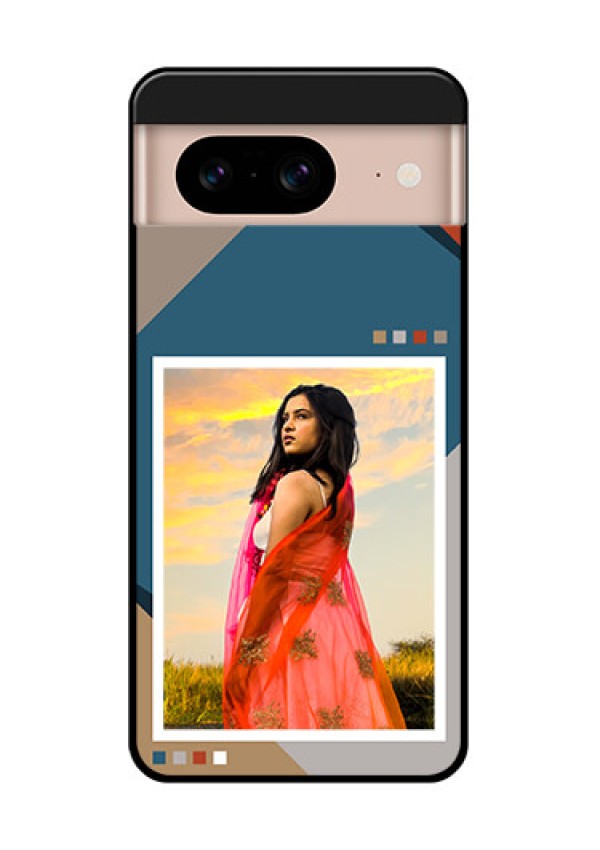 Google Pixel 8 5G Custom Glass Phone Case - Retro Color Pallet Design