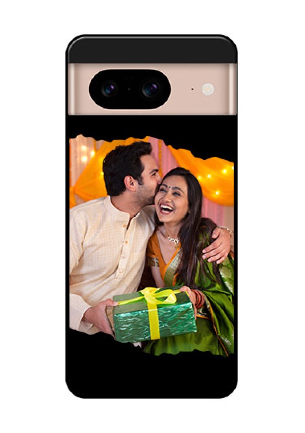 Google Pixel 8 5G Custom Glass Phone Case - Tear - Off Design