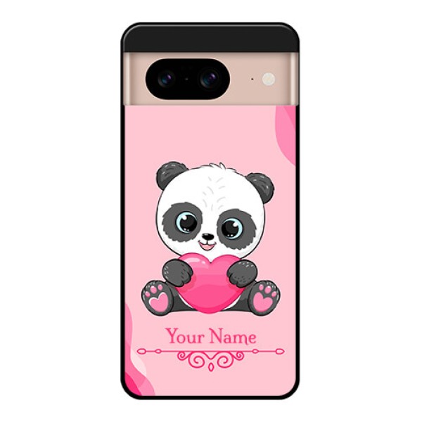 Google Pixel 8 5G Custom Glass Phone Case - Cute Panda Design